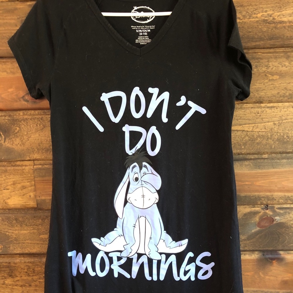 “I Don’t Do Mornings” Disney Nightgown